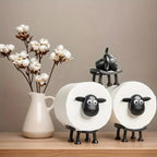 Sheepease™ Decorative Sheep Toilet Paper Holder & Storage Rack - Set of 2