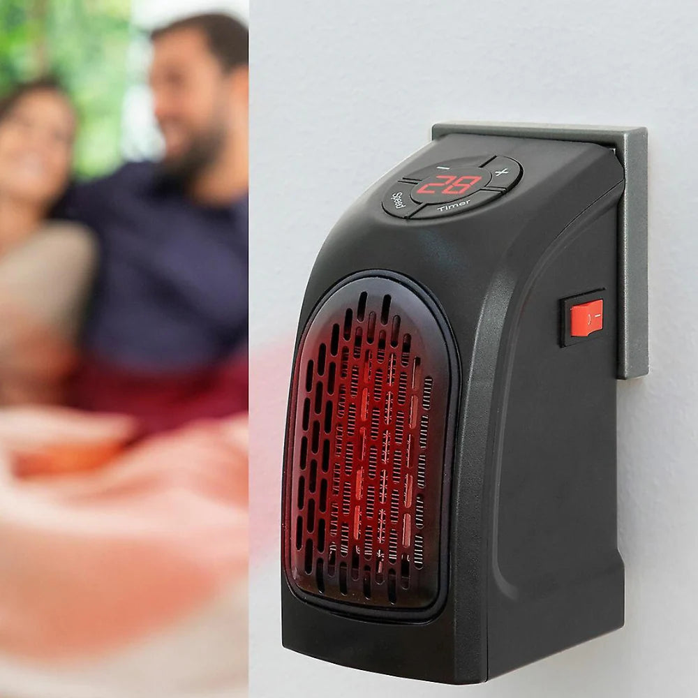 Compact Plug-In Fan Heater with Thermostat