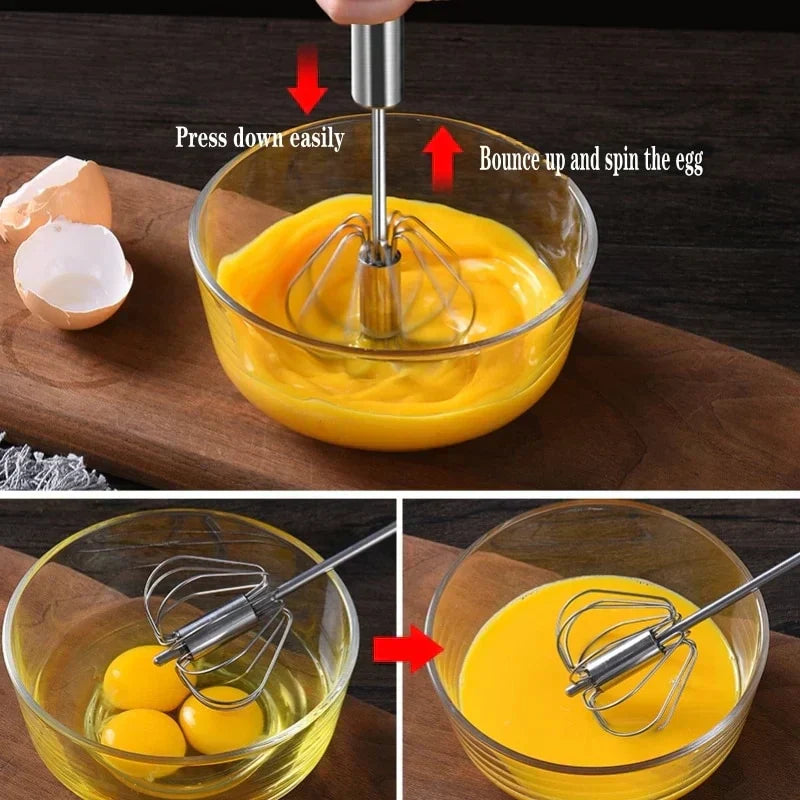 TwistWhisk™ Push-Spin Egg Beater