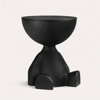 Multifunctional Black Accent Table – Original Resin Design