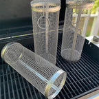Stainless Steel Rolling Grill Basket