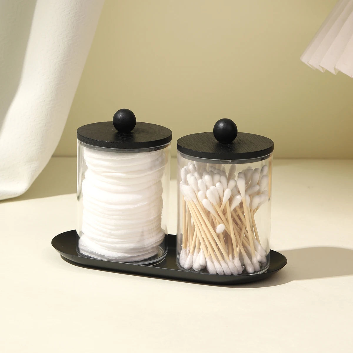 2-Piece Bathroom Vanity Organizer Set
Bathroom vanity organizer, Cotton swab holder, Q-tip holder, Bathroom countertop organizer, Cotton pad organizer, Cotton ball container, Bathroom storage jars, Vanity storage containers, Clear bathroom organizer, Makeup organizer, Bathroom accessories organizer, Countertop storage container, Bathroom canister set, Vanity organizer set