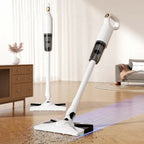 3-in-1 Cordless Vacuum – cleaning debris off of hardwood floor