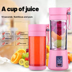 Mini Juice & Smoothie Blender – 6 Blade USB Rechargeable Mixer Cup