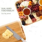 Savorya™ Bamboo Charcuterie & Serving Board with Fresh-Lock Clear Lid