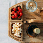 Luxury Outdoor Wooden Wine and Aperitif Table