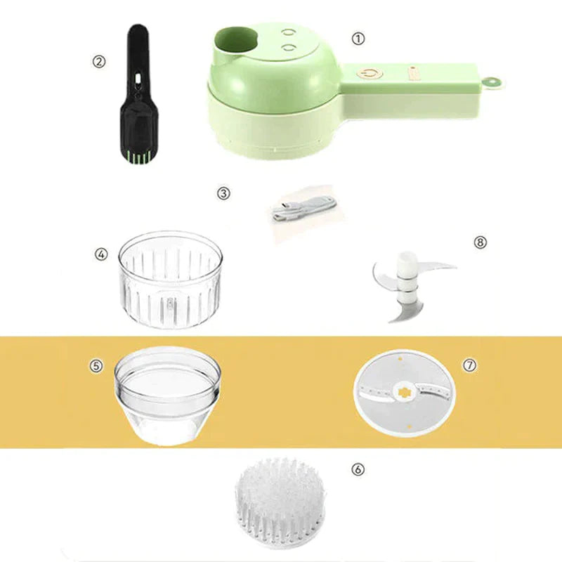 Multi-Function Electric Food Chopper & Vegetable Slicer