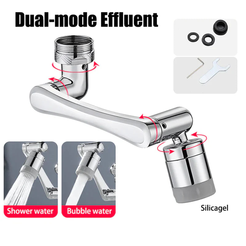 Dual-Mode Swivel Faucet Aerator with 1080° Rotation