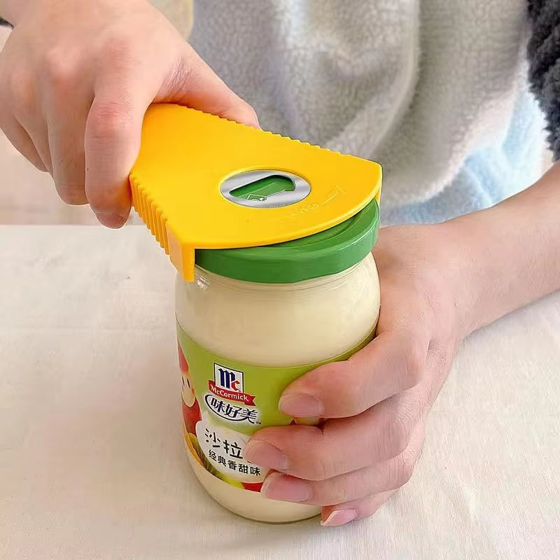 4-in-1 Jar & Bottle Opener
Jar opener
Bottle opener
Multi-function can opener
Easy grip jar opener
Kitchen lid opener
Non-slip bottle opener
Jar opener for seniors
Kitchen opening tool