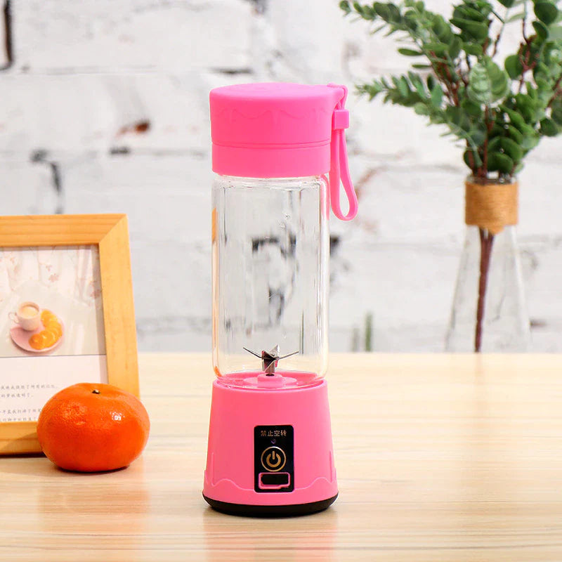 Mini Juice & Smoothie Blender – 6 Blade USB Rechargeable Mixer Cup