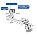 Dual-Mode Swivel Faucet Aerator with 1080° Rotation