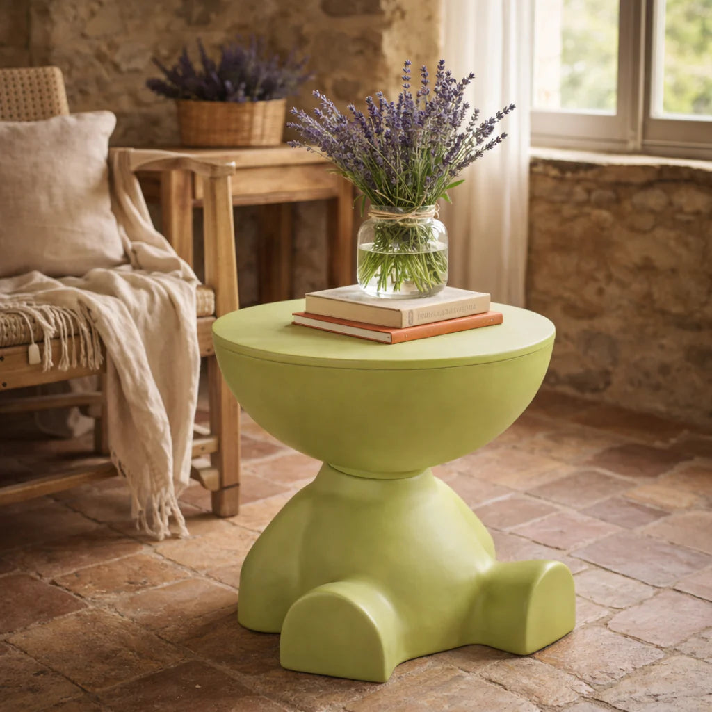 Multifunctional Black Accent Table – Original Resin Design