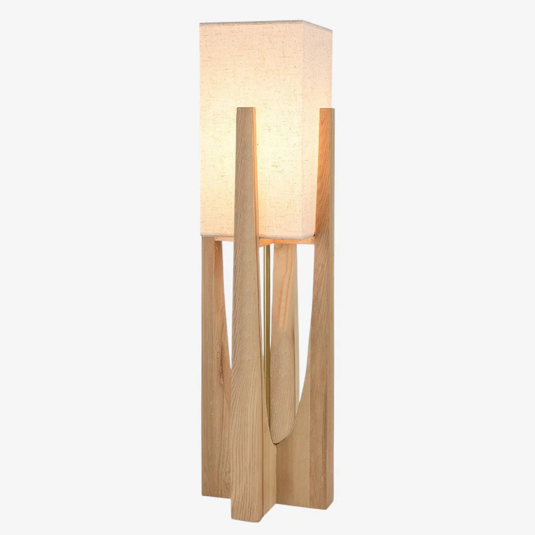 Japanese Wabi-Sabi Organic Floor Lamp – Sculptural Natural Design