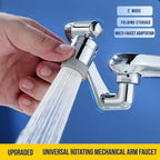 Dual-Mode Swivel Faucet Aerator with 1080° Rotation