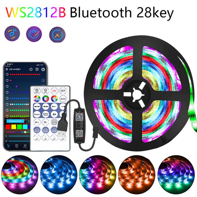 Bluetooth-Controlled LED Accent Lighting