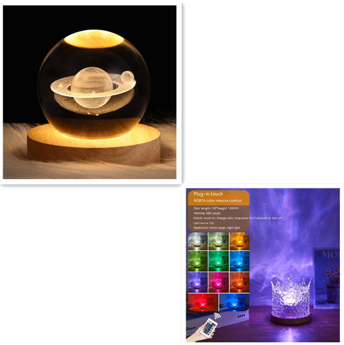 16-Color Water Ripple Ambient Lamp