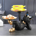 New Desktop Decoration Creative Home Living Room Porch Key Storage Tray Cartoon Snack Organizer Table Ornaments