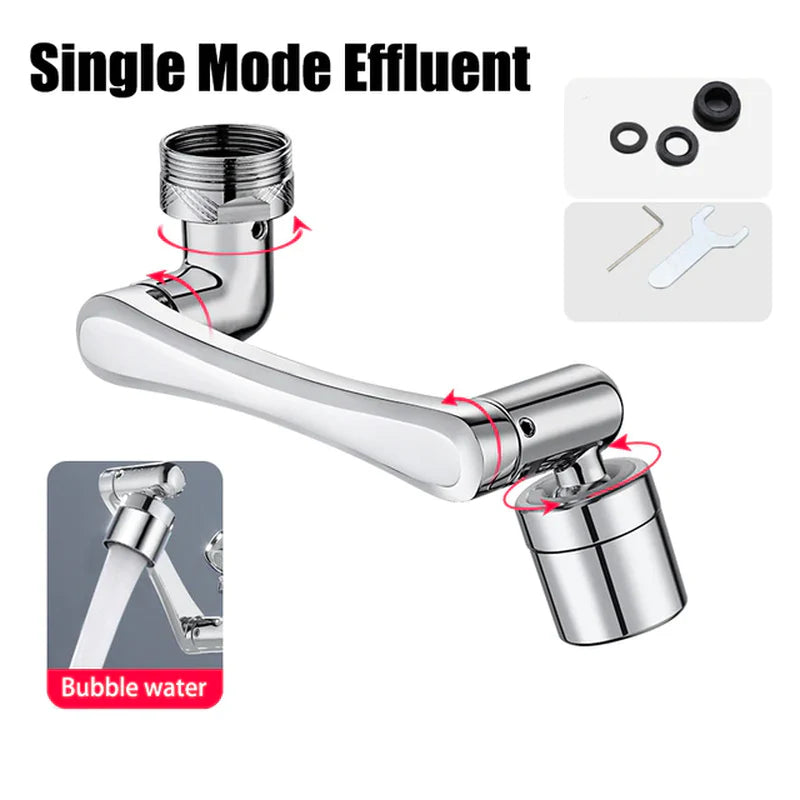 Dual-Mode Swivel Faucet Aerator with 1080° Rotation