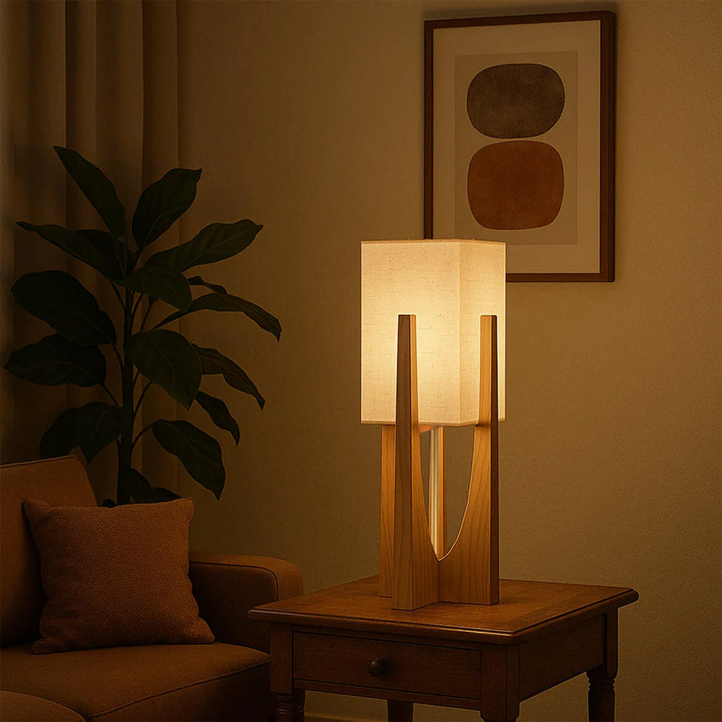 Japanese Wabi-Sabi Organic Floor Lamp – Sculptural Natural Design