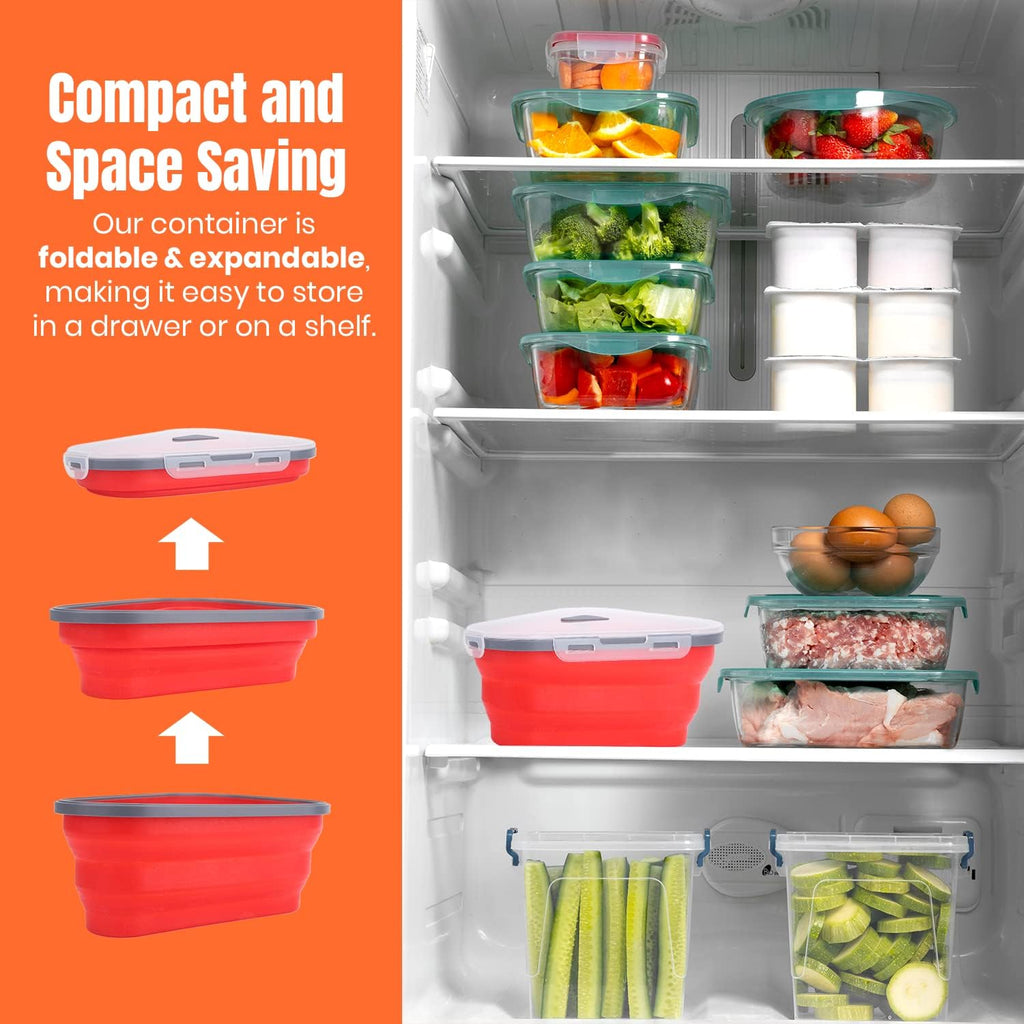 PizzaBox™ Space-Saving Pizza Storage Container