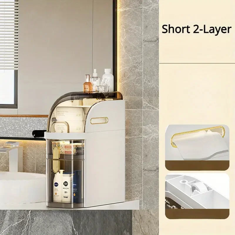 NookGlide™ Slim Rolling Bathroom Organizer