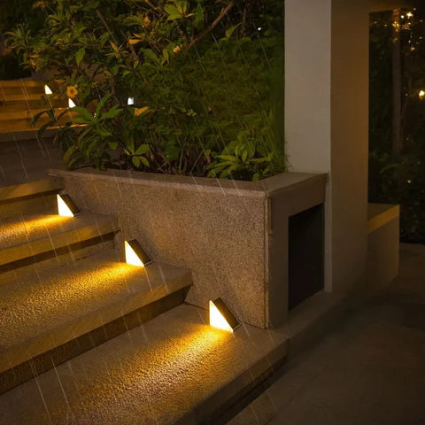 Modern Solar Stair Lights – Waterproof Outdoor LED Step Lighting