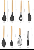 ChefEase™ Premium 12-Piece Silicone Kitchen Utensil Set