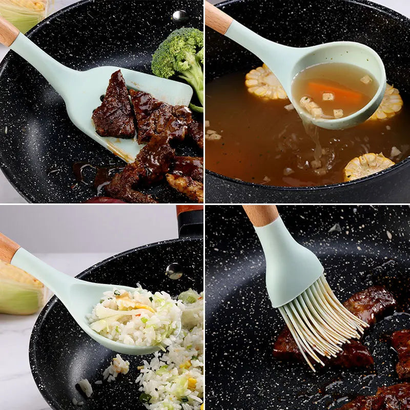 ChefEase™ Premium 12-Piece Silicone Kitchen Utensil Set