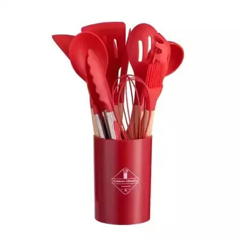 ChefEase™ Premium 12-Piece Silicone Kitchen Utensil Set