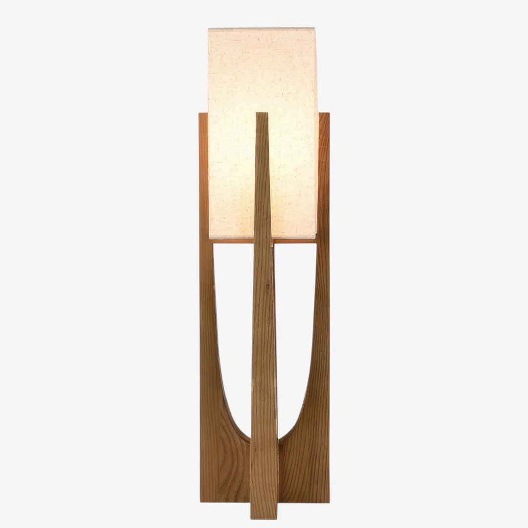 Japanese Wabi-Sabi Organic Floor Lamp – Sculptural Natural Design
