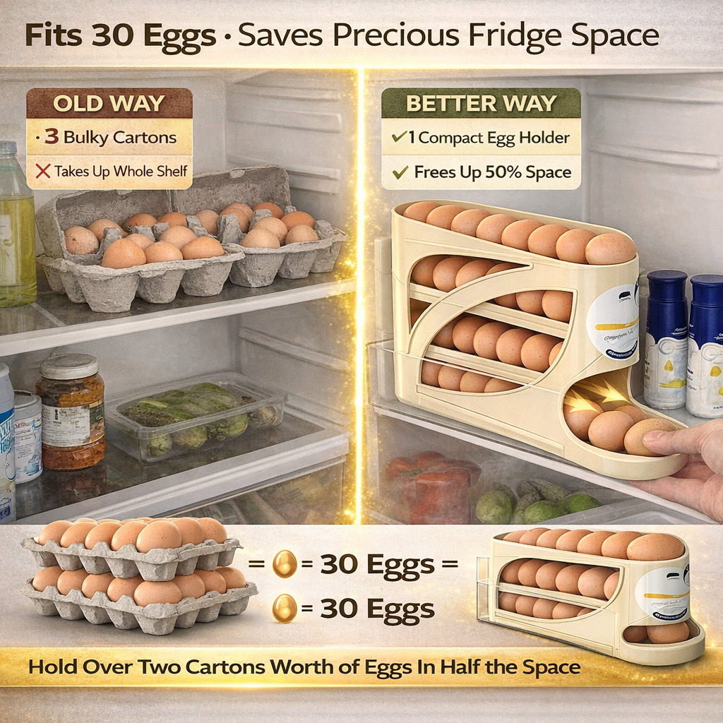Eggglide™ Rolling Egg Storage Tray