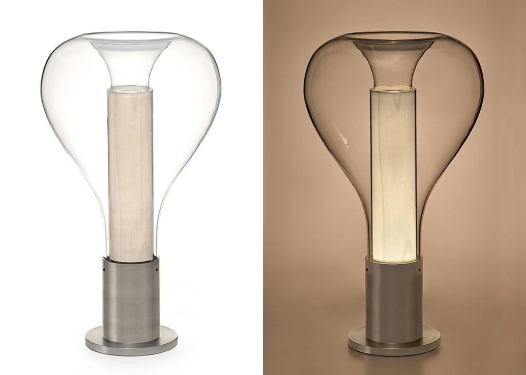 Designer Glass Lava Accent Lamp