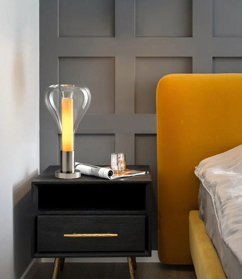 Designer Glass Lava Accent Lamp
