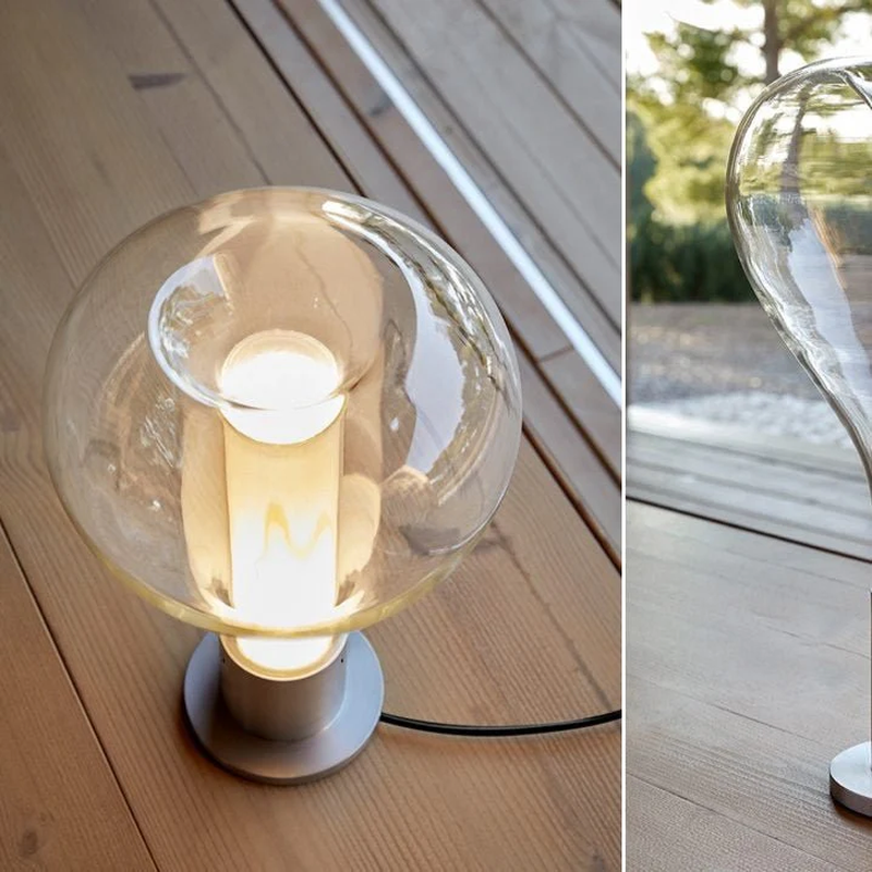 Designer Glass Lava Accent Lamp