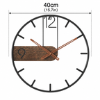Modern Walnut Wall Clock