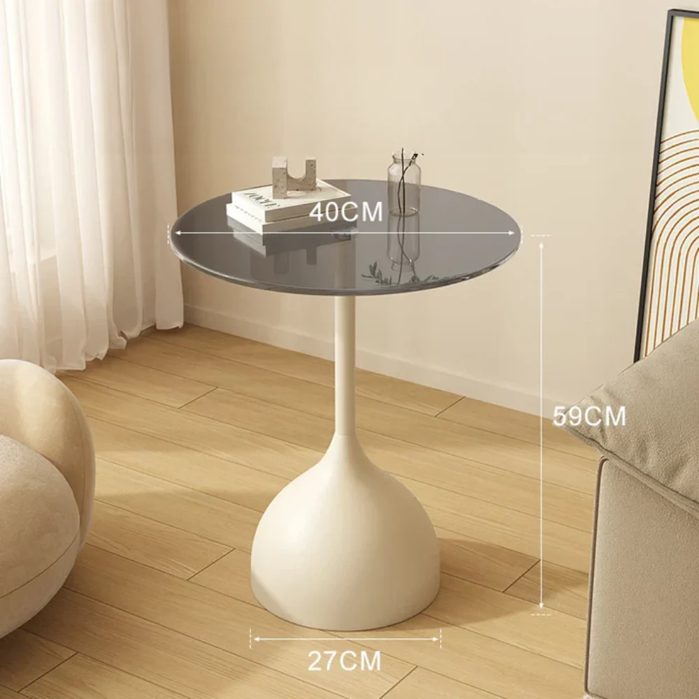 Varellia Round Glass Side Table