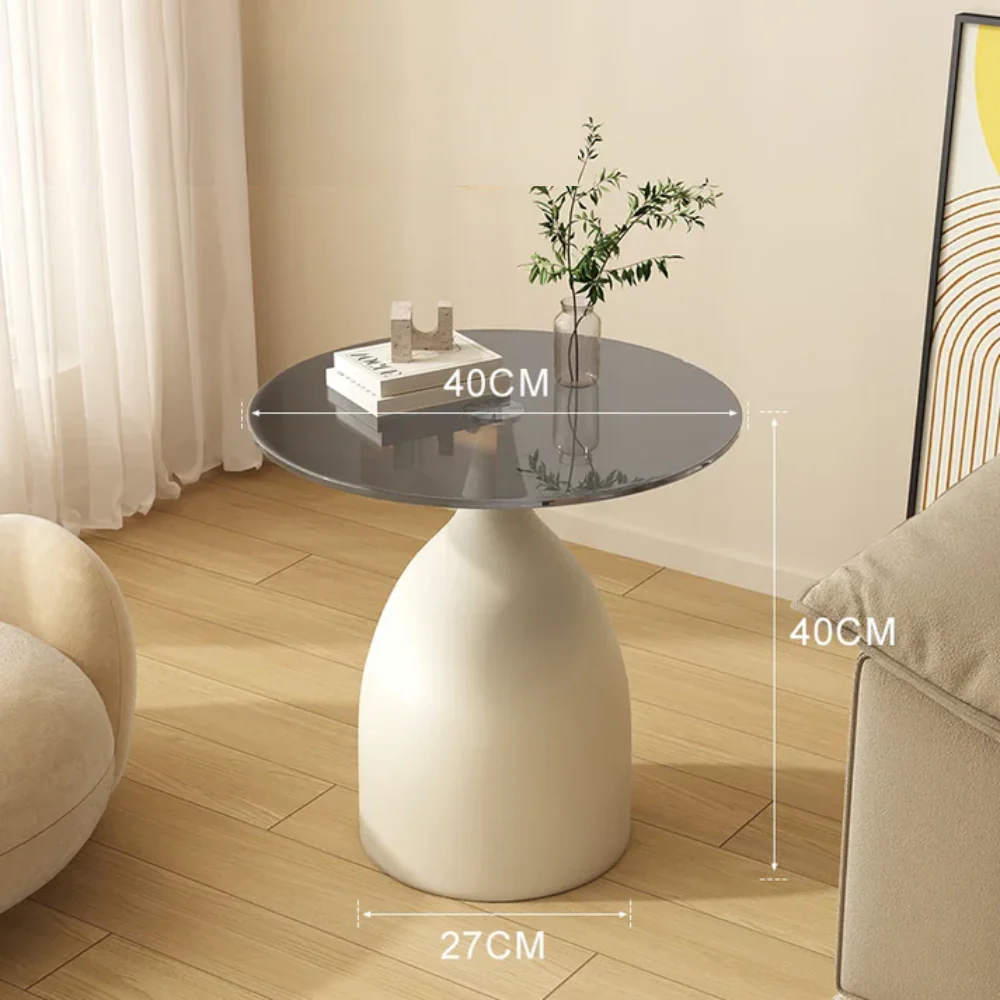 Varellia Round Glass Side Table