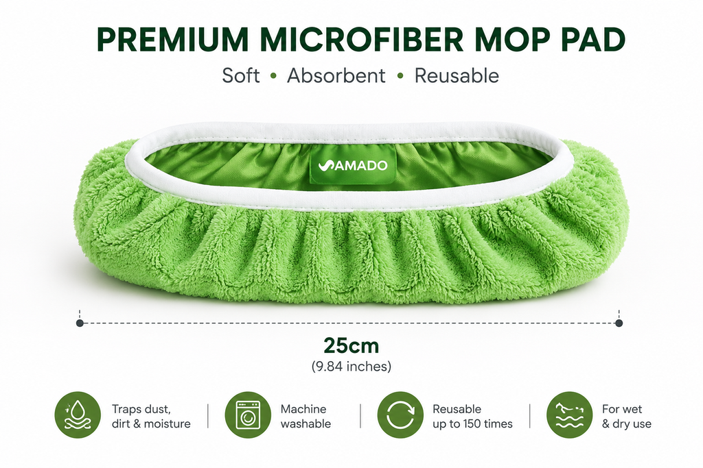 SmartMop Reusable Microfiber Mop Pads