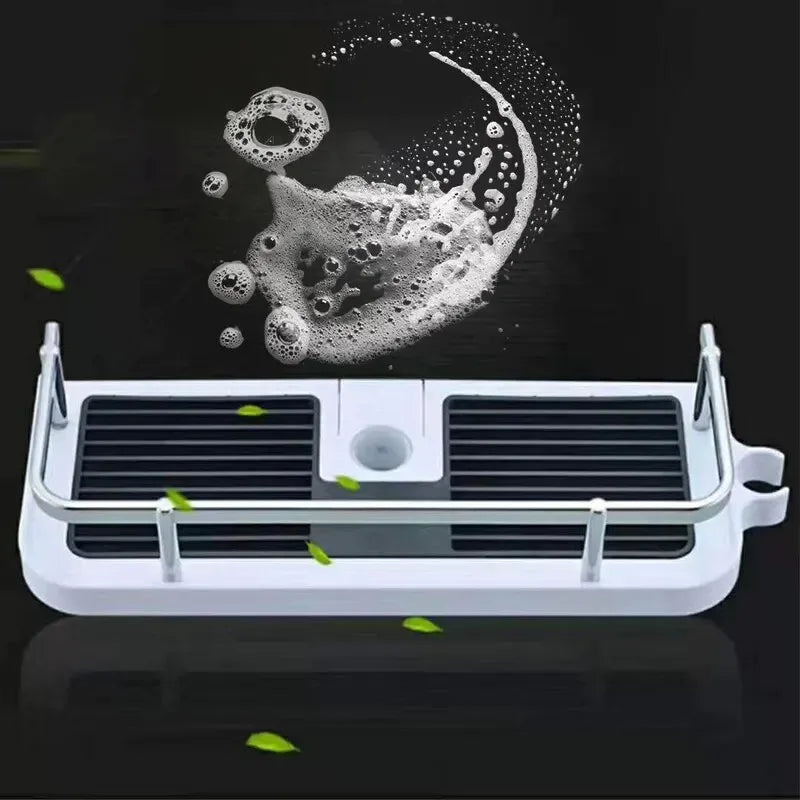 Shower Bar, Shower Head, Storage Rack, Lifting Shower Tray, Non Perforated Multifunctional Bathroom Storage Rack