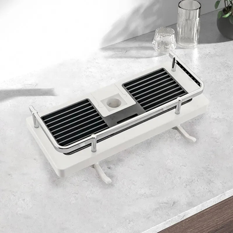 Shower Bar, Shower Head, Storage Rack, Lifting Shower Tray, Non Perforated Multifunctional Bathroom Storage Rack