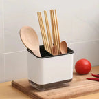 Multi Functional Tableware Storage Rack for Household Kitchen, Chopstick Storage Tube with Drainage Tray, Mold Resistant