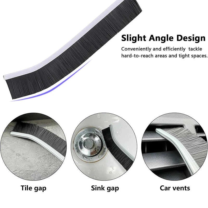 3Pcs Hard Bristle Crevice Cleaning Brush Gap Cleaning Brush Corner Cleaning Brush Kitchen Window Cleaning Brush JT357
