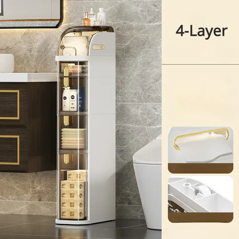 NookGlide™ Slim Rolling Bathroom Organizer
