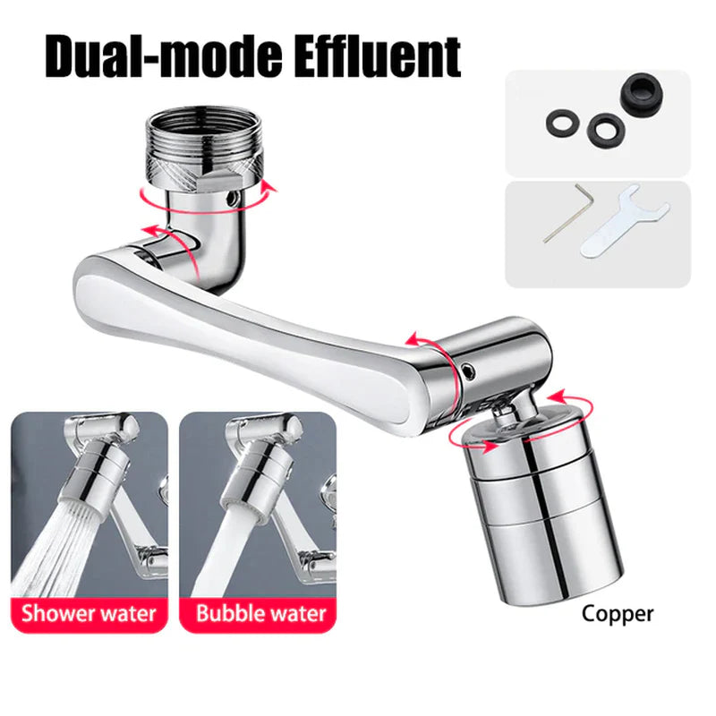 Dual-Mode Swivel Faucet Aerator with 1080° Rotation