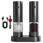 Electric Automatic Salt and Pepper Grinder Set with Led Light Grinder Set Spice Mill Adjustable Spices Grinder Kitchen Tools