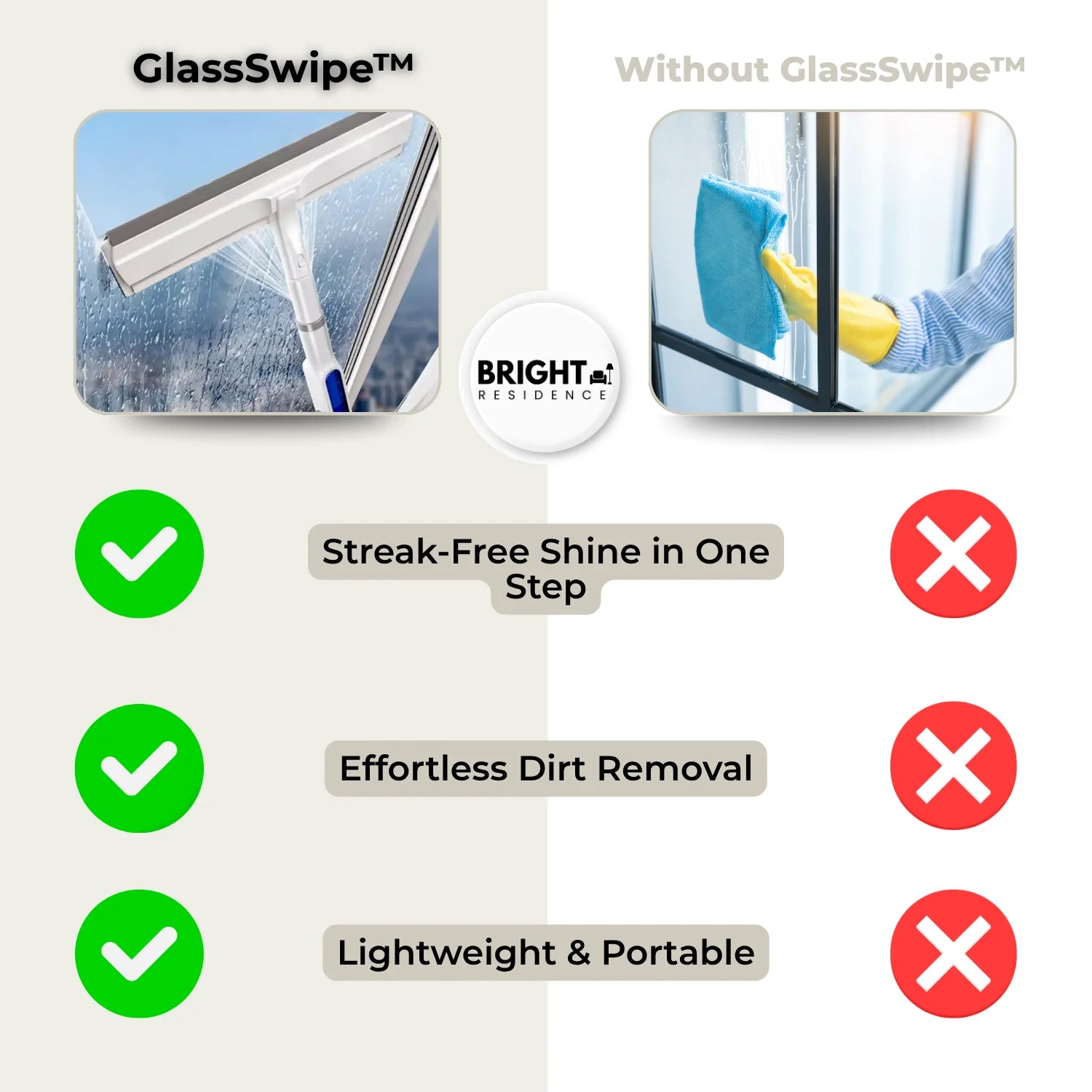 GlassSwipe™ Window Cleaning Kit