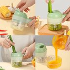 Multi-Function Electric Food Chopper & Vegetable Slicer
