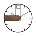 Modern Walnut Wall Clock