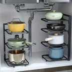 Adjustable Pot & Pan Storage Rack
