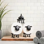 Decorative Sheep Toilet Paper Holder & Storage Rack - Set of 2